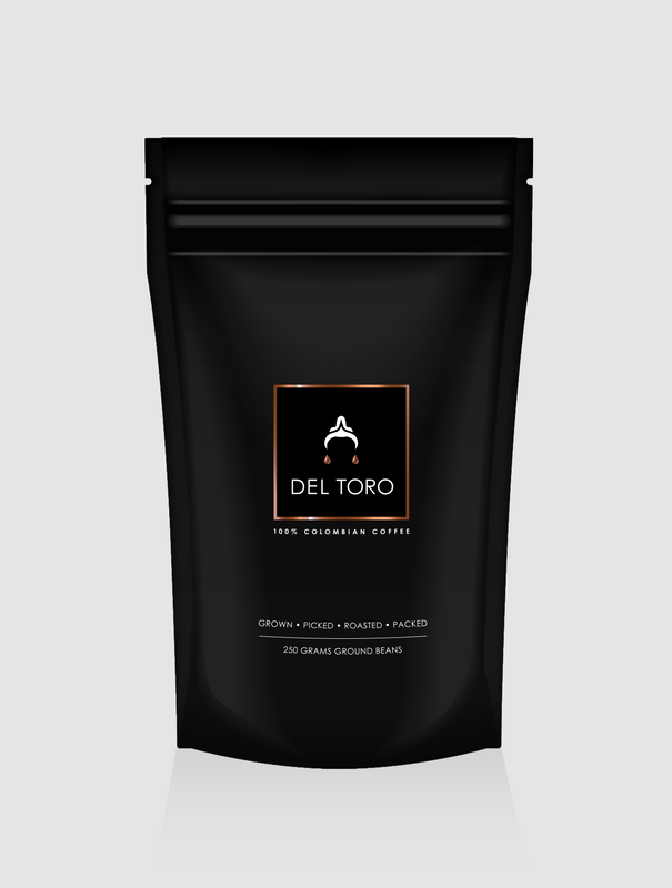 Del Toro 100% Colombian Arabica Caturra Coffee (250g bag)